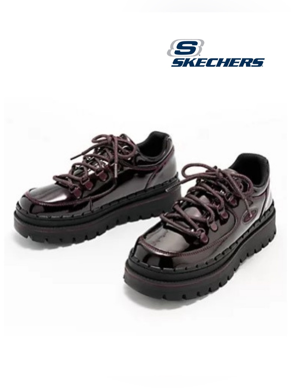 Skechers Jammers - Cool Block Chunky Patent Women’s Shoe